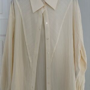 Top shop semi sheer blouse from Nordstrom